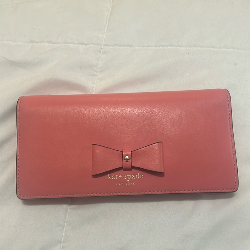 Kate Spade Wallet Pink Bow
